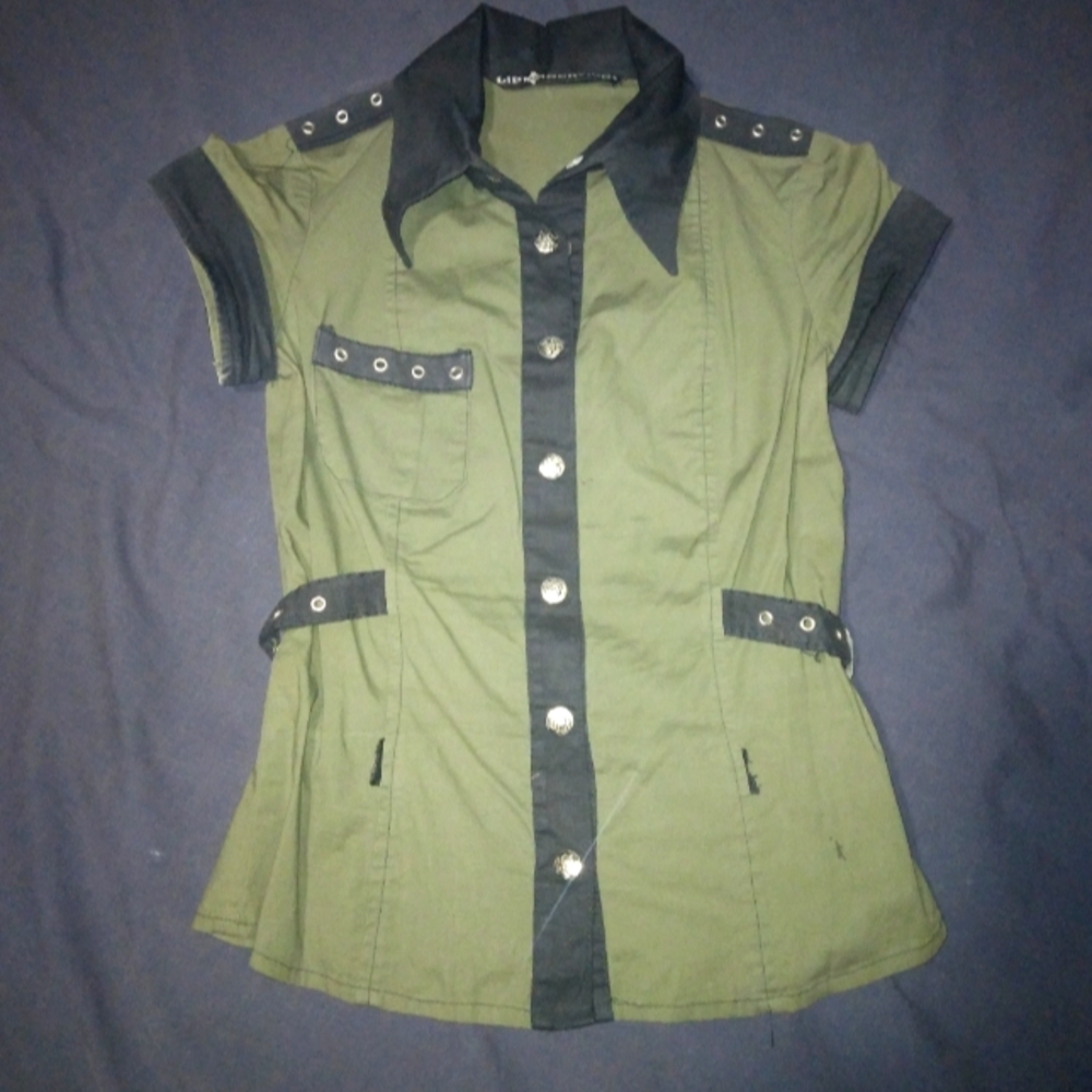 Lip Service Suspect Device Military Shirt